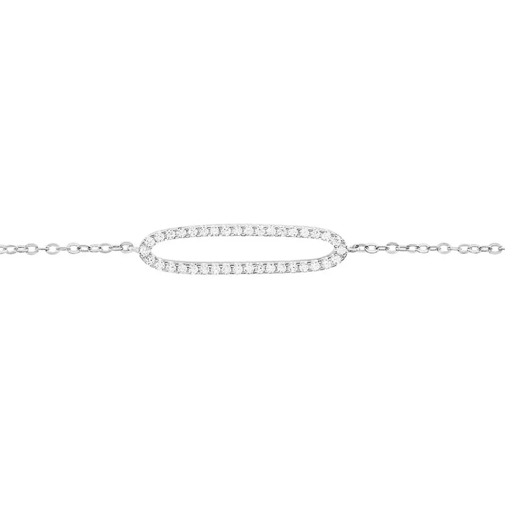 Histoire d'Or Bracelet Laïde Argent Blanc Oxyde De Zirconium Discount