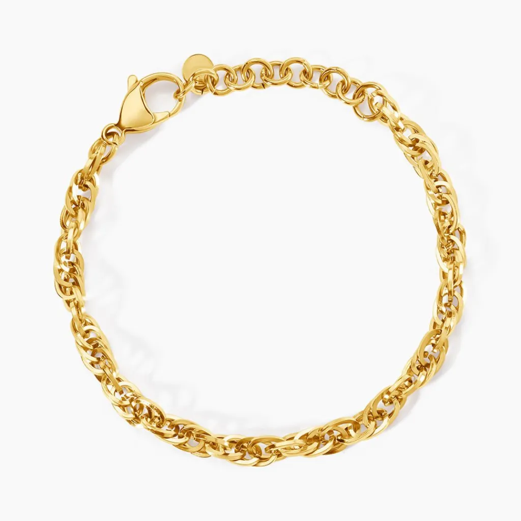 Histoire d'Or Bracelet Lady Code Acier Jaune Hot