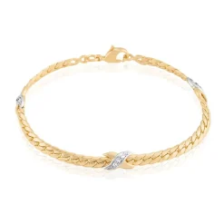 Histoire d'Or Bracelet Lamyae Plaqué Or Jaune Oxyde De Zirconium Clearance