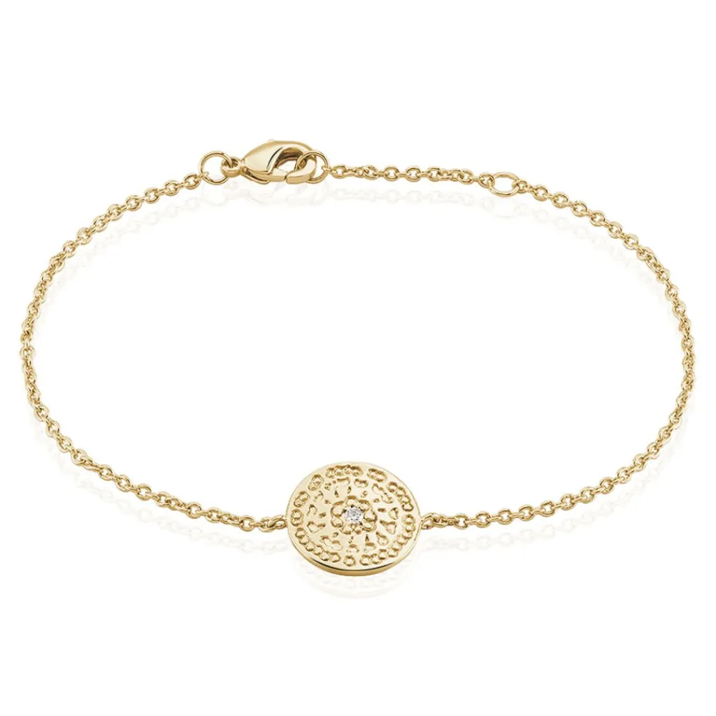 Histoire d'Or Bracelet Laurina Plaqué Or Jaune Oxyde De Zirconium