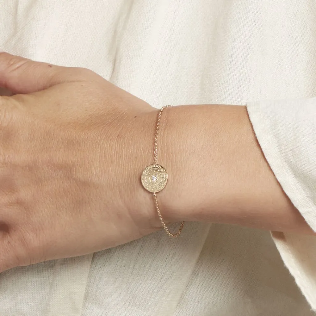 Histoire d'Or Bracelet Laurina Plaqué Or Jaune Oxyde De Zirconium