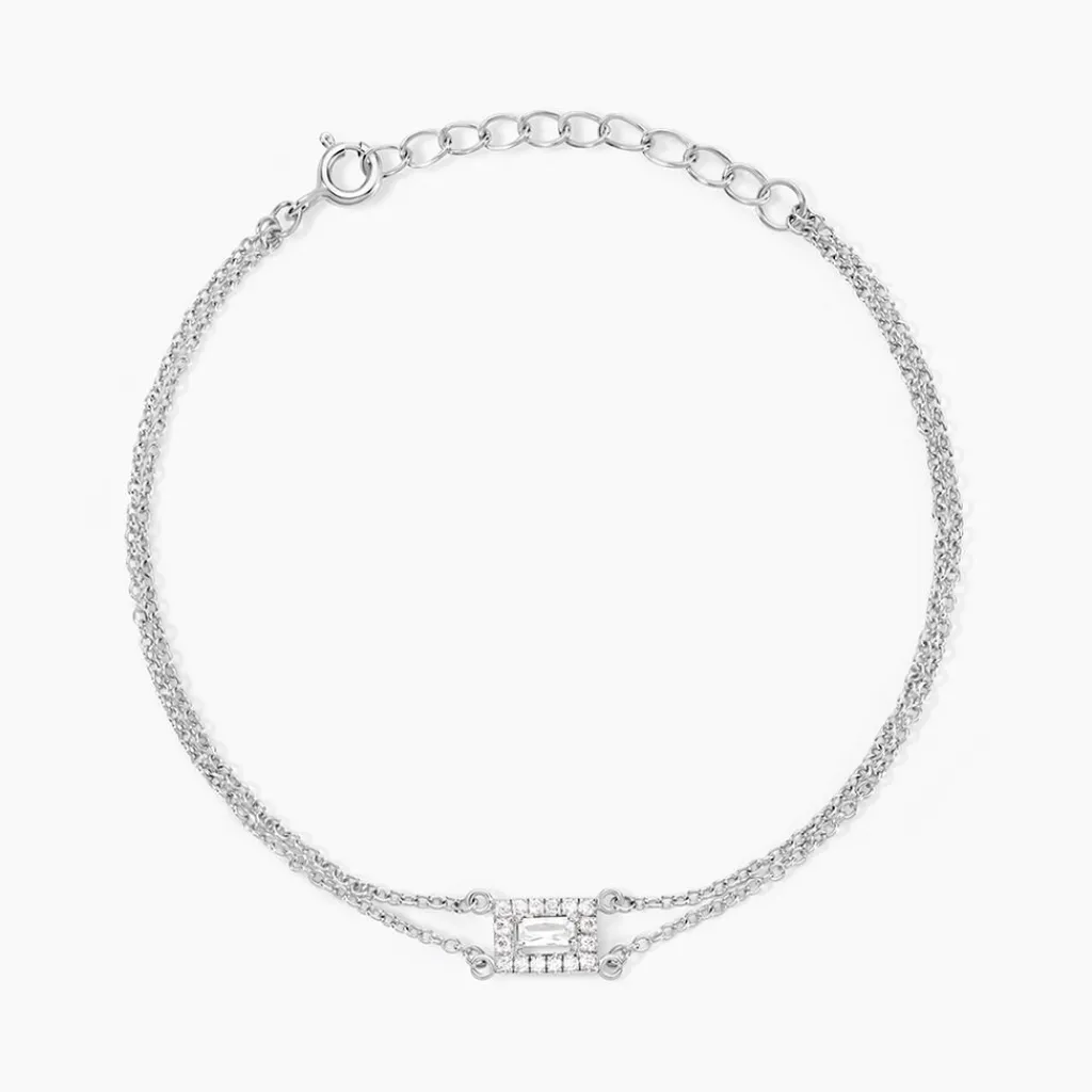 Histoire d'Or Bracelet Laurine Argent Blanc Oxyde De Zirconium Online