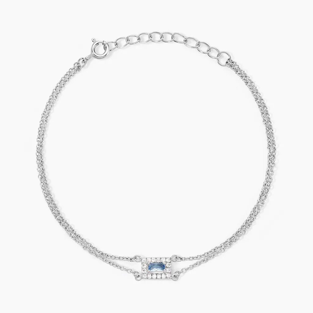 Histoire d'Or Bracelet Laurine Argent Blanc Oxyde De Zirconium Hot