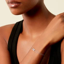 Histoire d'Or Bracelet Laurine Argent Blanc Oxyde De Zirconium Hot