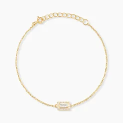 Histoire d'Or Bracelet Laurine Argent Jaune Oxyde De Zirconium Discount