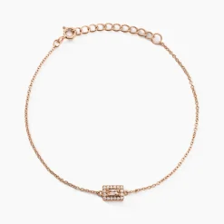 Histoire d'Or Bracelet Laurine Argent Rose Oxyde De Zirconium argent rose oxyde champagne Clearance