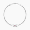 Histoire d'Or Bracelet Laurine Argent Rose Oxyde De Zirconium Best