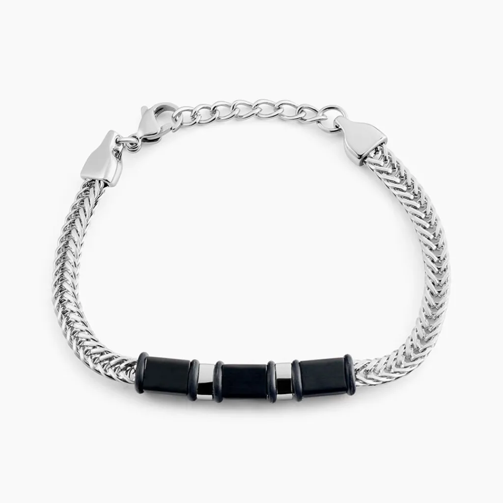 Histoire d'Or Bracelet Leonard Acier Bicolore New