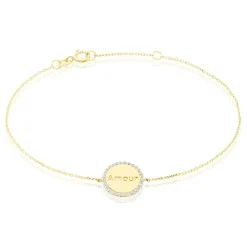 Histoire d'Or Bracelet Levon Or Jaune Oxyde De Zirconium Hot