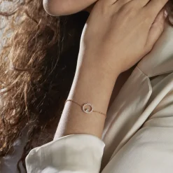 Histoire d'Or Bracelet Lila Plaqué Or Jaune Oxyde De Zirconium Outlet