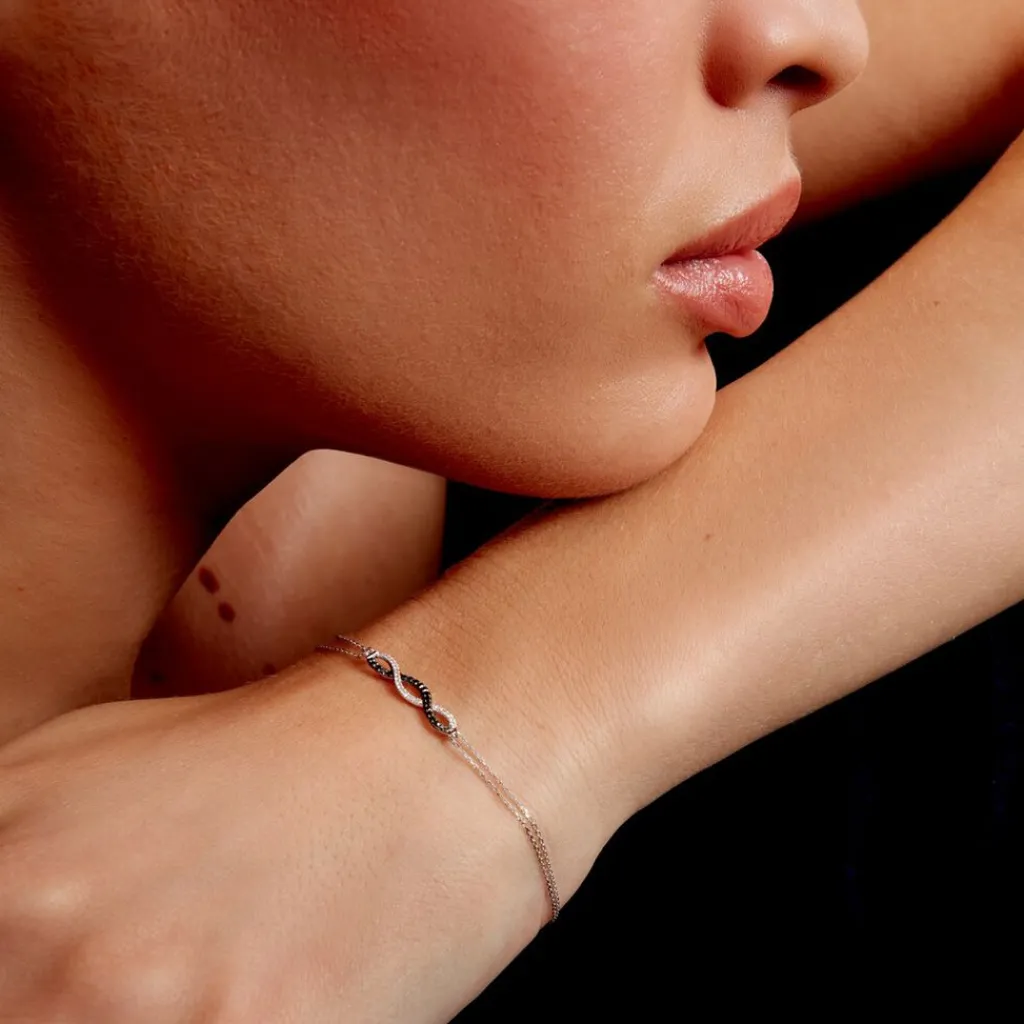 Histoire d'Or Bracelet Lilybeth Or Blanc Diamant Clearance