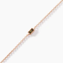 Histoire d'Or Bracelet Lipa Argent Rose Oxyde De Zirconium argent rose oxyde vert