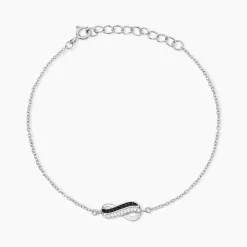 Histoire d'Or Bracelet Liraz Argent Blanc Oxyde De Zirconium Clearance