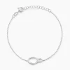Histoire d'Or Bracelet Loline Argent Blanc Oxyde De Zirconium Best