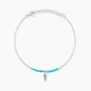 Histoire d'Or Bracelet Lottie Argent Blanc Turquoise Clearance