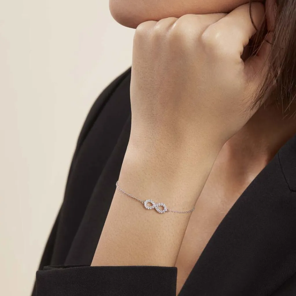 Histoire d'Or Bracelet Lou Argent Blanc Oxyde De Zirconium Sale