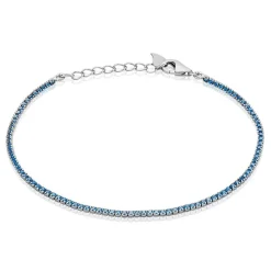 Histoire d'Or Bracelet Lou-anne Argent Blanc Oxyde De Zirconium argent blanc oxyde turquoise Outlet