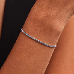 Histoire d'Or Bracelet Lou-anne Argent Blanc Oxyde De Zirconium argent blanc oxyde turquoise Outlet