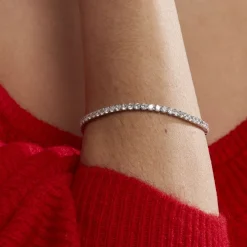 Histoire d'Or Bracelet Lou-anne Argent Blanc Oxyde De Zirconium Blanc argent blanc oxyde zirconium Clearance