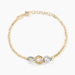 Histoire d'Or Bracelet Louisa Or Bicolore Clearance