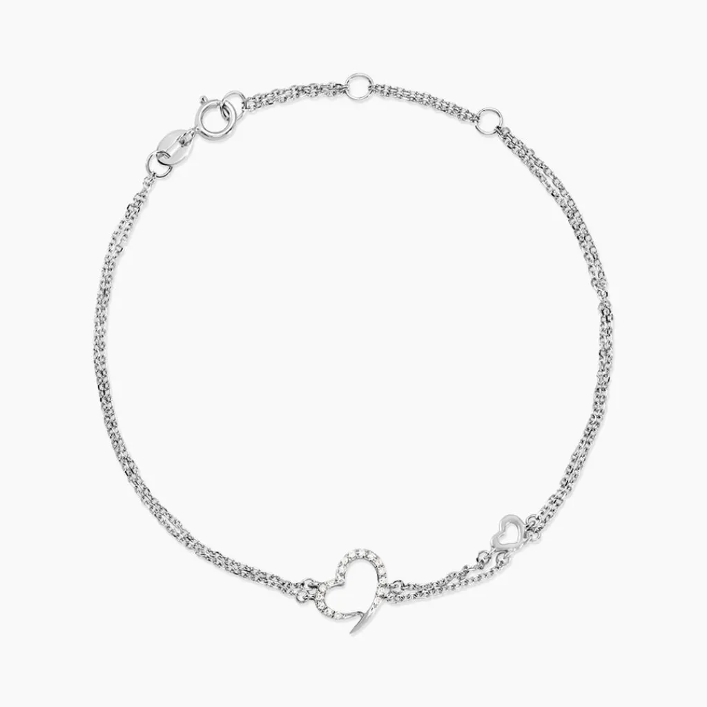 Histoire d'Or Bracelet Louise Or Blanc Diamant Outlet