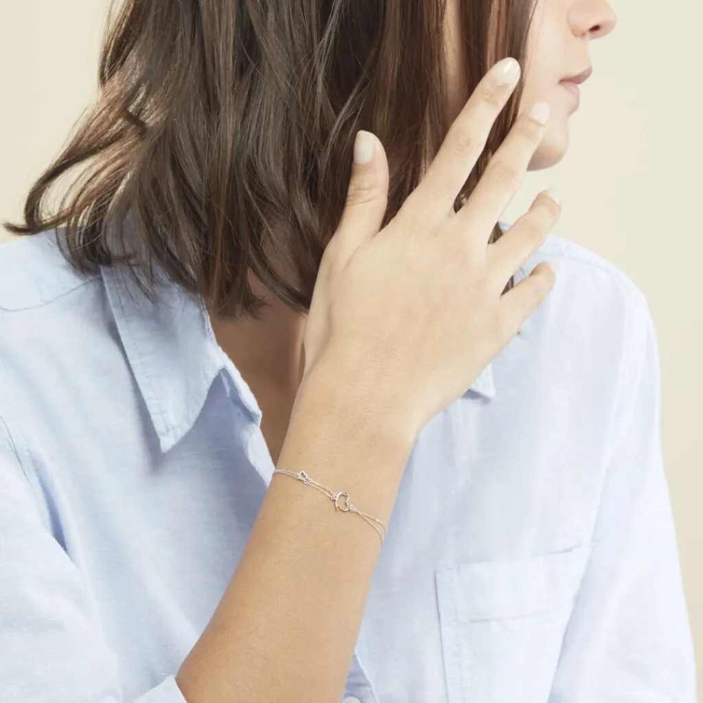 Histoire d'Or Bracelet Louise Or Blanc Diamant Outlet