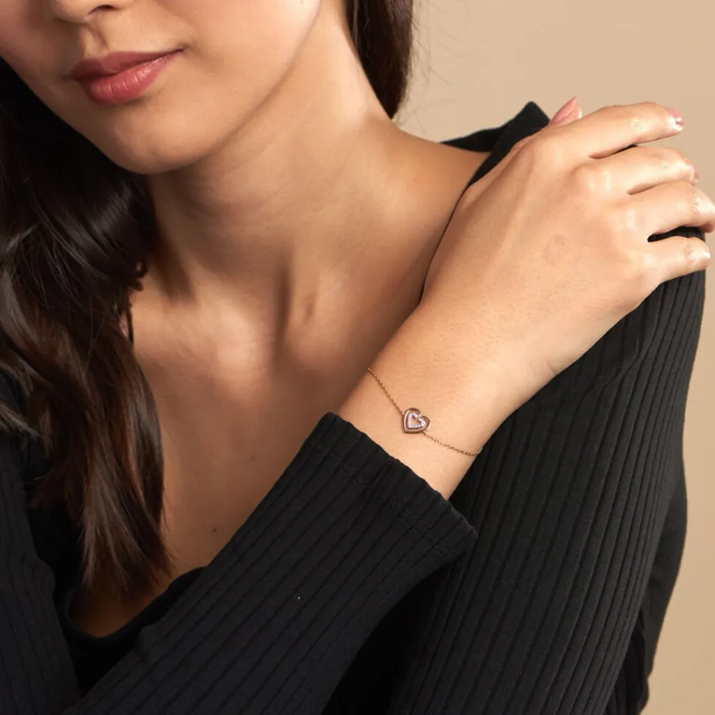 Histoire d'Or Bracelet Love Is In The Air Or Jaune Oxyde De Zirconium Discount