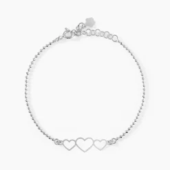 Histoire d'Or Bracelet Love Love Argent Blanc Outlet