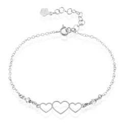 Histoire d'Or Bracelet Love Love De Zirconium argent blanc oxyde Clearance