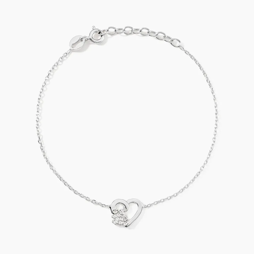 Histoire d'Or Bracelet Lucianna Argent Blanc Oxyde De Zirconium