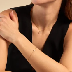 Histoire d'Or Bracelet Lueur Coloree Or Jaune Best