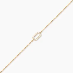 Histoire d'Or Bracelet Lueur Plaqué Or Jaune Oxyde De Zirconium