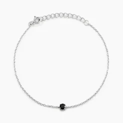 Histoire d'Or Bracelet Lylwenn argent blanc oxyde de zirconium noir New