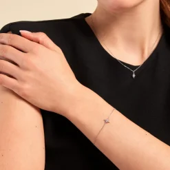 Histoire d'Or Bracelet Lysianne Argent Blanc Oxyde De Zirconium Discount