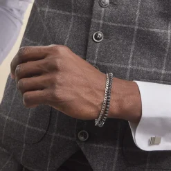 Histoire d'Or Bracelet Magalos Acier Blanc Onyx Outlet