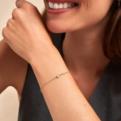 Histoire d'Or Bracelet Mahe Or Jaune Diamant Clearance