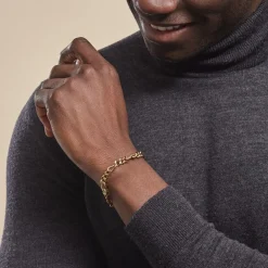 Histoire d'Or Bracelet Maille Acier Doré Virgil Hot