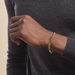 Histoire d'Or Bracelet Maille Acier Doré Virgil Hot