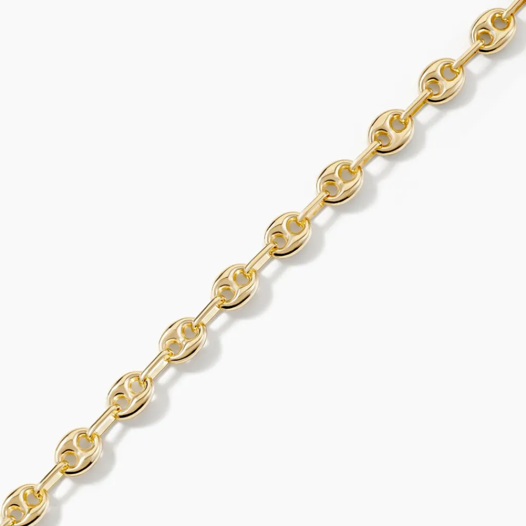 Histoire d'Or Bracelet Maille Dami Maille Grain De Cafe or jaune Discount