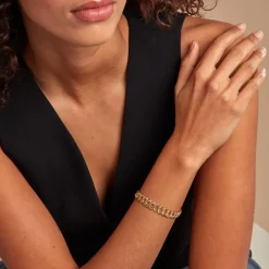 Histoire d'Or Bracelet Maille Jocky Or Jaune Clearance