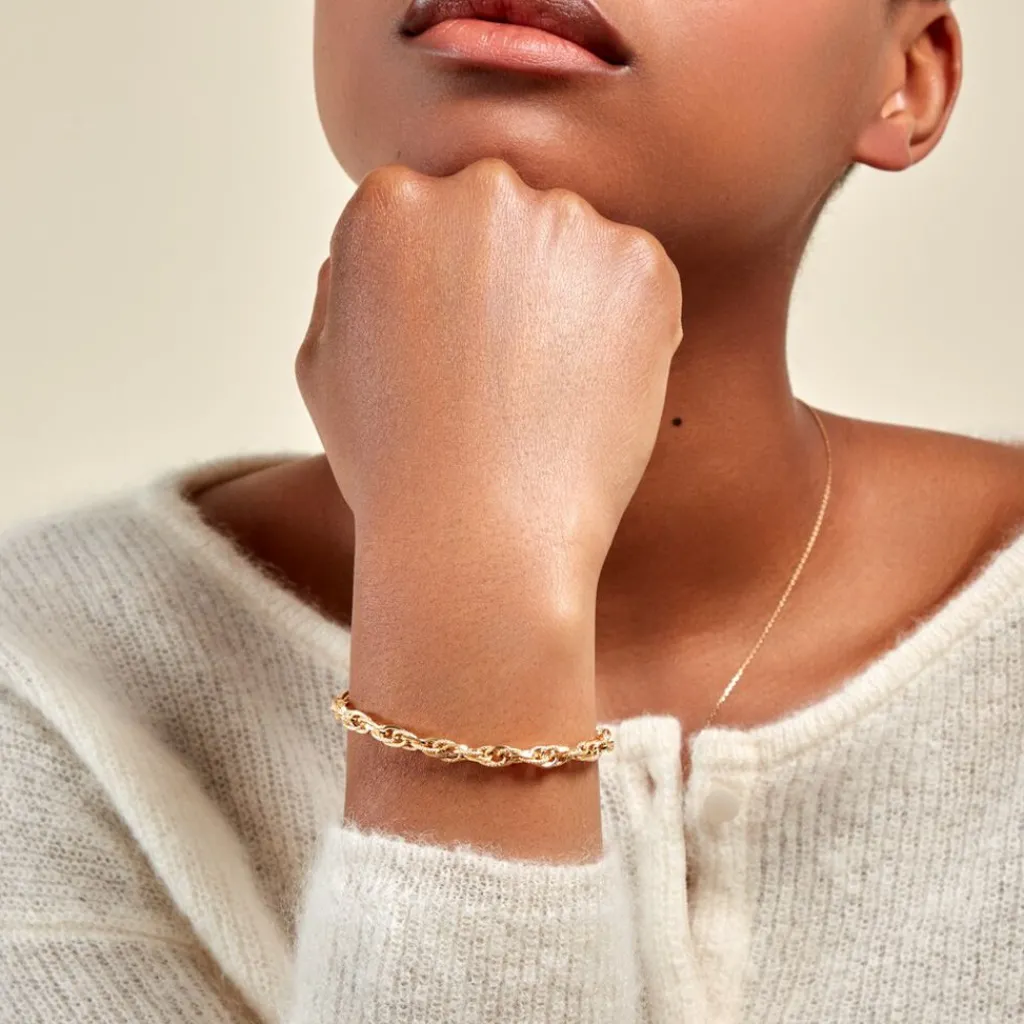 Histoire d'Or Bracelet Maille Jodie Or Jaune Clearance