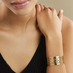 Histoire d'Or Bracelet Manchette Brenda Acier Jaune acier doré New