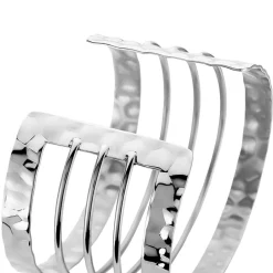 Histoire d'Or Bracelet Manchette Cambria Acier Blanc Clearance