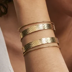 Histoire d'Or Bracelet Manchette Chita Acier Doré Hot