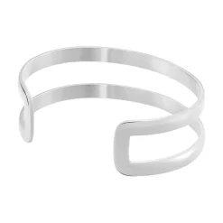 Histoire d'Or Bracelet Manchette Lisie Acier Blanc Hot
