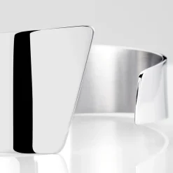 Histoire d'Or Bracelet Manchette Signature Acier Blanc New