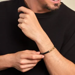 Histoire d'Or Bracelet Mani Plaque Or Doré Clearance