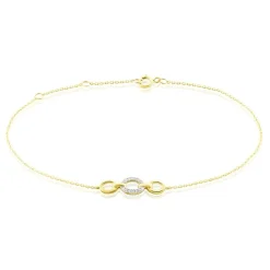 Histoire d'Or Bracelet Margane Or Jaune Diamant Hot