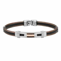 JOURDAN Bracelet Marie-gaelleae Or Acier Bicolore