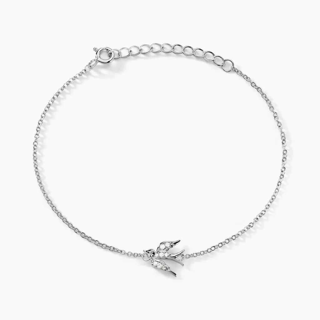 Histoire d'Or Bracelet Marilla Argent Blanc Oxyde De Zirconium Discount